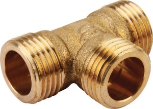 Kształtka rurowa nr 131 trójnik gwint zew. mosiądz MZ, 1/2" FG13112MS