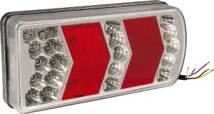 Lampa tylna zespolona LED, lewa prostokątna, 12/24V 228x106x40 mm gopart LA45018L