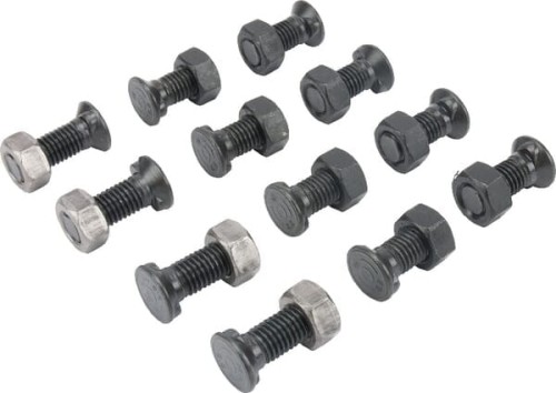 Zestaw śrub 8 szt. M12x30 mm podsadzenie owalne, 4 szt. M12x35 mm podsadzenie owalne + nakrętki TB40078 - Intertraktor