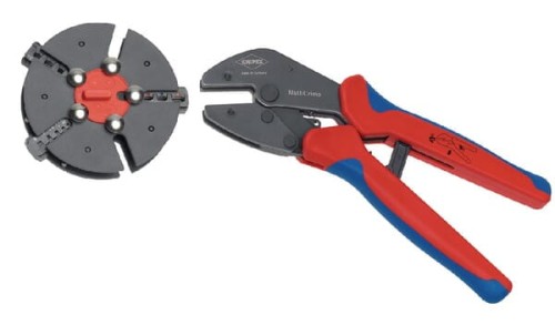 Szczypce do zagniatania z magazynkiem wymiennym MultiCrimp® Knipex, 3 ele. TA973301 - Intertraktor