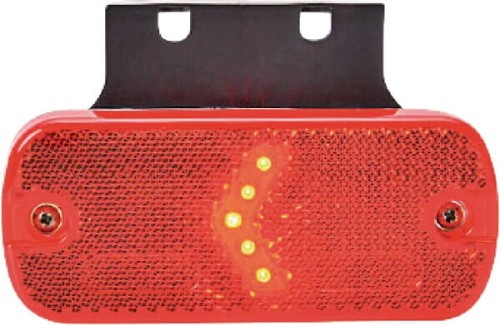 Lampa obrysowa LED, prostokątna, 12/24V z przewodem Kramp LA30108 - Intertraktor