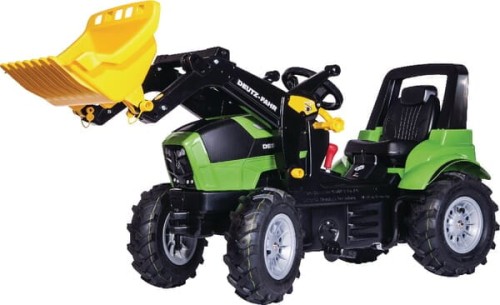 Traktor z napędem na pedały i ładowaczem Deutz-Fahr Agrotron 7250 TTV z hamulcami, przekładnią i kołami pneumatycznymi wiek od 3 lat RollyFarmtrac Rolly Toys R71015 - Intertraktor
