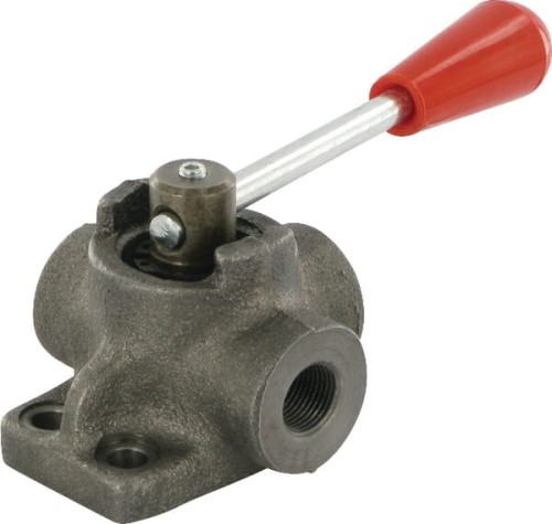Rozdzielacz obrotowy 3-drożny, typ B 3/8 BSP DH053B - Intertraktor