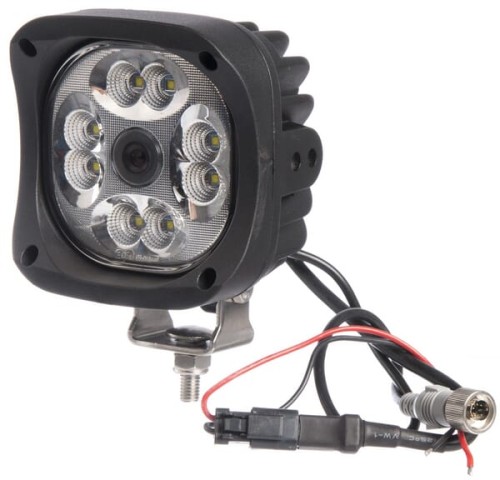 Lampa robocza LED z kamerą, kwadratowa CAS66090KR - Intertraktor