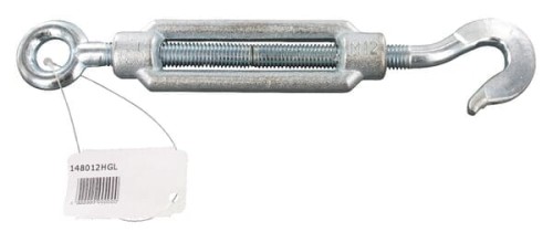 Śruba rzymska nakrętka otwarta odlew ucho-hak ocynk, M12 148012HGL - Intertraktor