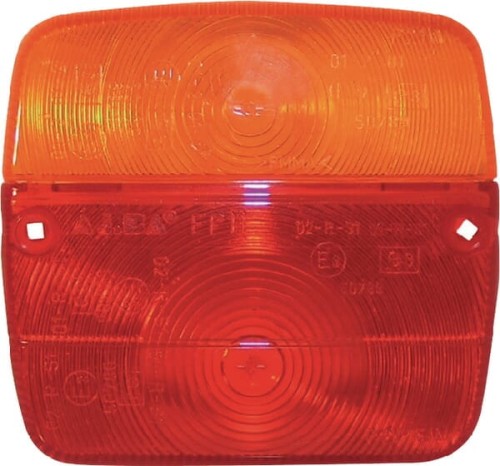 Klosz lampy, pomarańczowy/czerwony, tylny/lewy/prawy Sirena 482059 - Intertraktor