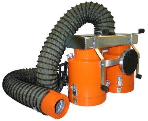 EHC hose 100mm/1,5m, with bayonet connection and magnet Ø 125mm 41204551 - Intertraktor