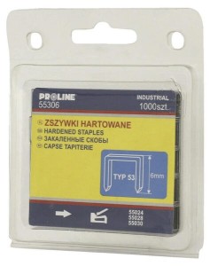 Zszywki hartowane, 6 mm 1815055306