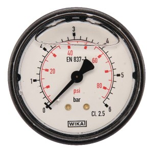 Manometr ø63 mm 0–6 bar przyłącze tylne 1/4" MA636B04PLGF