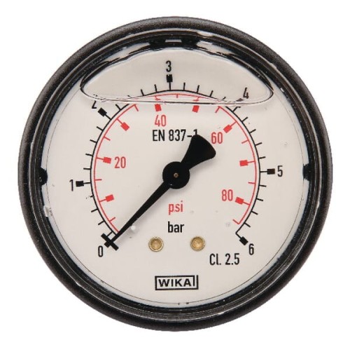Manometr ø63 mm 0–6 bar przyłącze tylne 1/4" MA636B04PLGF - Intertraktor