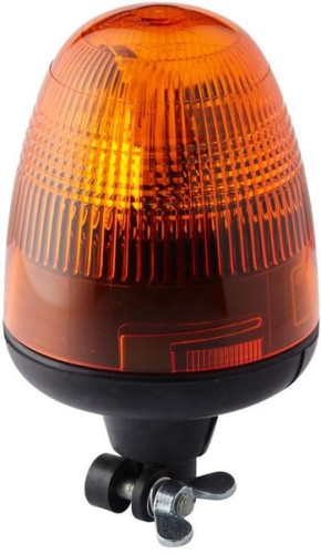 Lampa błyskowa halogenowa, obrotowa, 24V, pomarańczowa, na uchwyt, Ø 135 mm x 222 mm, Rotaflex Hella 2RL006846011 - Intertraktor