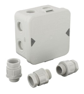Puszka natynkowa z nakrętkami Attema, AK1-IP65 EM4514088