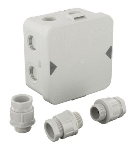 Puszka natynkowa z nakrętkami Attema, AK1-IP65 EM4514088 - Intertraktor