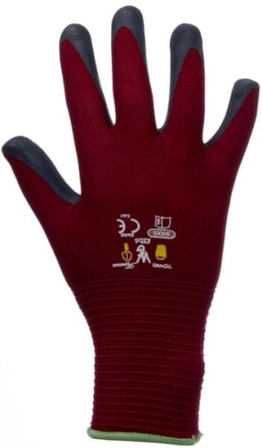 Rękawice Kids, czerwone, roz. 5-8 HS297631 - Intertraktor