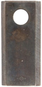 Nożyk kosiarki rotacyjnej lewy/prawy 107x50x4 mm otwór Ø 19 mm okrągły pasuje do PZ/Vicon 25 szt. VGXD570KR