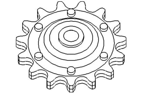 Zębatka listwy tnącej AV100357 - Intertraktor