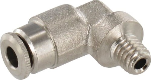 Szybkozłącze kolankowe 90° Ø 4 mm stałe gwint zewnętrzny M6x1 Kramp CLWS4MK61 - Intertraktor