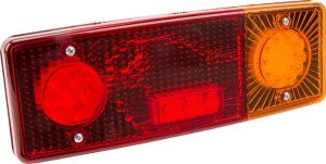 Lampa tylna zespolona LED, prawa, prostokątna, 12/24V 5-pinowa Kramp LA40018