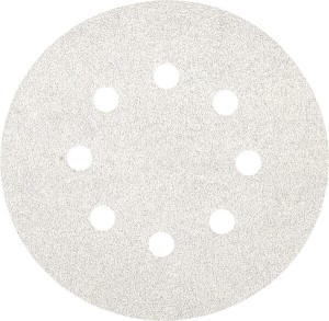 Krążek ścierny na rzep Ø125 mm K100 10 szt. biały 753134
