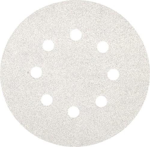 Krążek ścierny na rzep Ø125 mm K100 10 szt. biały 753134 - Intertraktor