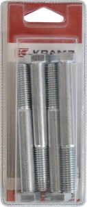 Śruba pół gwint M12x100 mm kl.8.8 ocynk 4 szt. KR93112100P004