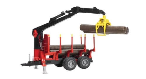 Przyczepa leśna HDS z 4 balami U02252 - Intertraktor