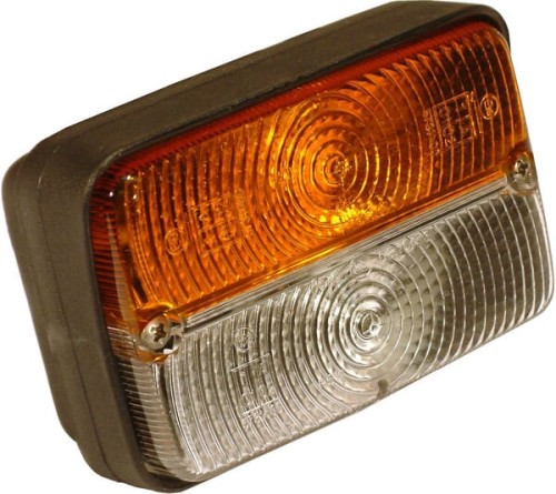 Lampa pozycyjna z kierunkowskazem żarówkowa, przednia pomarańczowa/biała Vapormatic VPM3608 - Intertraktor