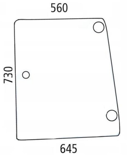 Szyba boczna D6720A - Intertraktor