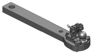 Płyta nośna zaczepu K80® Challenger MT800/900 do wersji z 3 punktową hydrauliką 0096457300A02