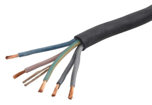 Przewód elektryczny wielożyłowy, neoprenowy H07RN-F 5x2.5mm² H07RNF525 - Intertraktor