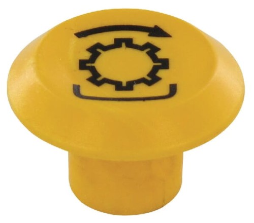 Symbol przełącznika, wału WOM, okrągły, żółty 11316640PN - Intertraktor
