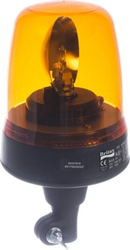 Lampa błyskowa 12V pomarańczowa, uchwyt elastyczny 84337818 - Intertraktor