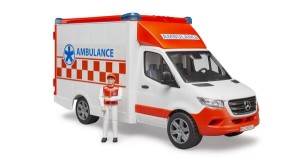 Samochód ambulans MB Sprinter z kierowcą i modułem świetlno-dźwiękowym U02676