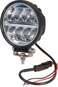 Lampa robocza LED, okrągła, 24W 2272 lm 9/36V światło rozproszone z wtyczką Deutsch, 16 LED Kramp LA10097