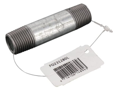 Kształtka rurowa nr 23 złączka rurowa gwint zew./ gwint zew. ocynk, 1/2" x 80 mm FG231280L - Intertraktor