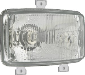 Reflektor przedni halogenowy, prostokątny 12/24V H4, T4W 156x93 mm Kramp LA80159