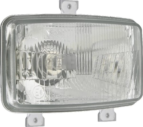Reflektor przedni halogenowy, prostokątny 12/24V H4, T4W 156x93 mm Kramp LA80159 - Intertraktor