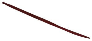 Ząb ładowacza, prosty, profil kwadratowy 36x1250 mm końcówka płaska z nakrętką M22x1.5 czerwony SHW FT13