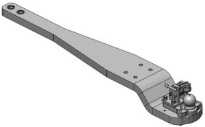 Płyta nośna zaczepu K80® JD 8R 8270R-8400R kat. 4 wygięta 009644010A17