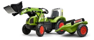 Traktor Claas z ładowaczem czołowym i przyczepą F1040AM