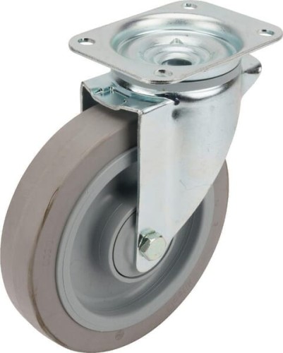 Koła skrętne z elastycznymi oponami gumowymi 3470UFP200P63 - Intertraktor