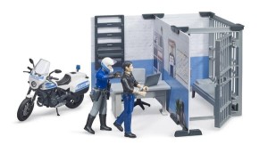 Posterunek policji z motocyklem policyjnym U62732