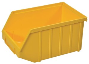 Pojemnik warsztatowy PCW Metalin, typ 55 żółty 90 x 105 x 50 mm WE0553