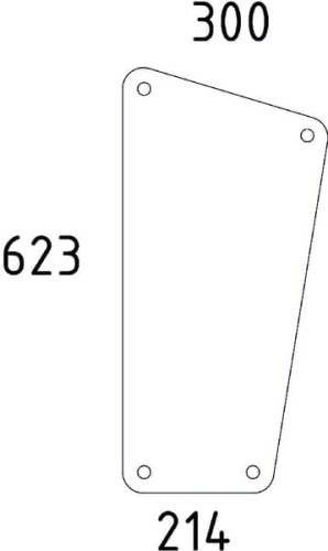 Szyba kabiny 04340331N - Intertraktor