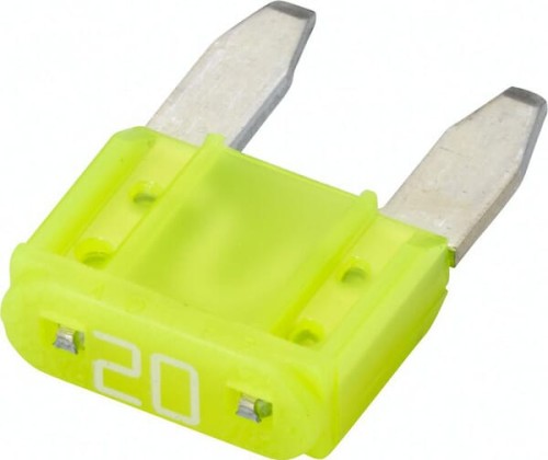 Bezpiecznik płaski Mini, 20A L=10.9 mm żółty op. 50 szt. Hella 8JS728596161 - Intertraktor