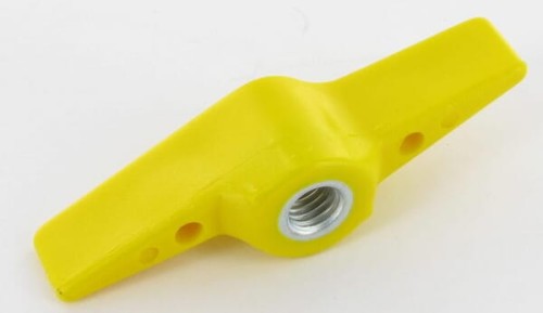 Nakrętka skrzydełkowa M8/żółta poliam. 0016715 - Intertraktor