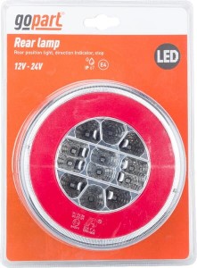 Lampa tylna zespolona LED, okrągła, 12-24V, Ø 140 mm gopart LA45044