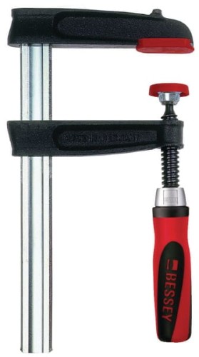 Ścisk śrubowy stolarski żeliwny TPN z rękojeścią 2-kompozytową Bessey, 250x120 mm TPN25BE2K - Intertraktor