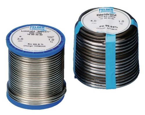 Cyna lutownicza S-Pb50Sn50 3 mm Felder, 250 g WP14503020 - Intertraktor