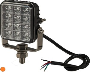 Lampa ostrzegawcza LED, 10-30V, bursztynowa, 12 LED, Kramp LA20066